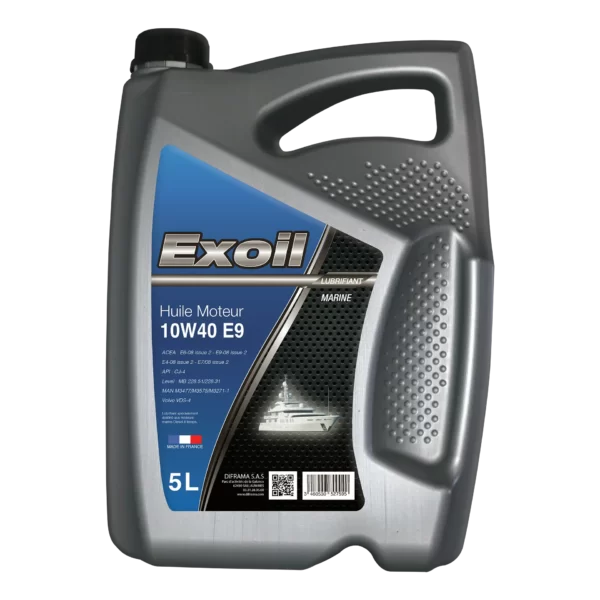Exoil - Bidon d'huile moteur 10W40 E9 In-board - 5L