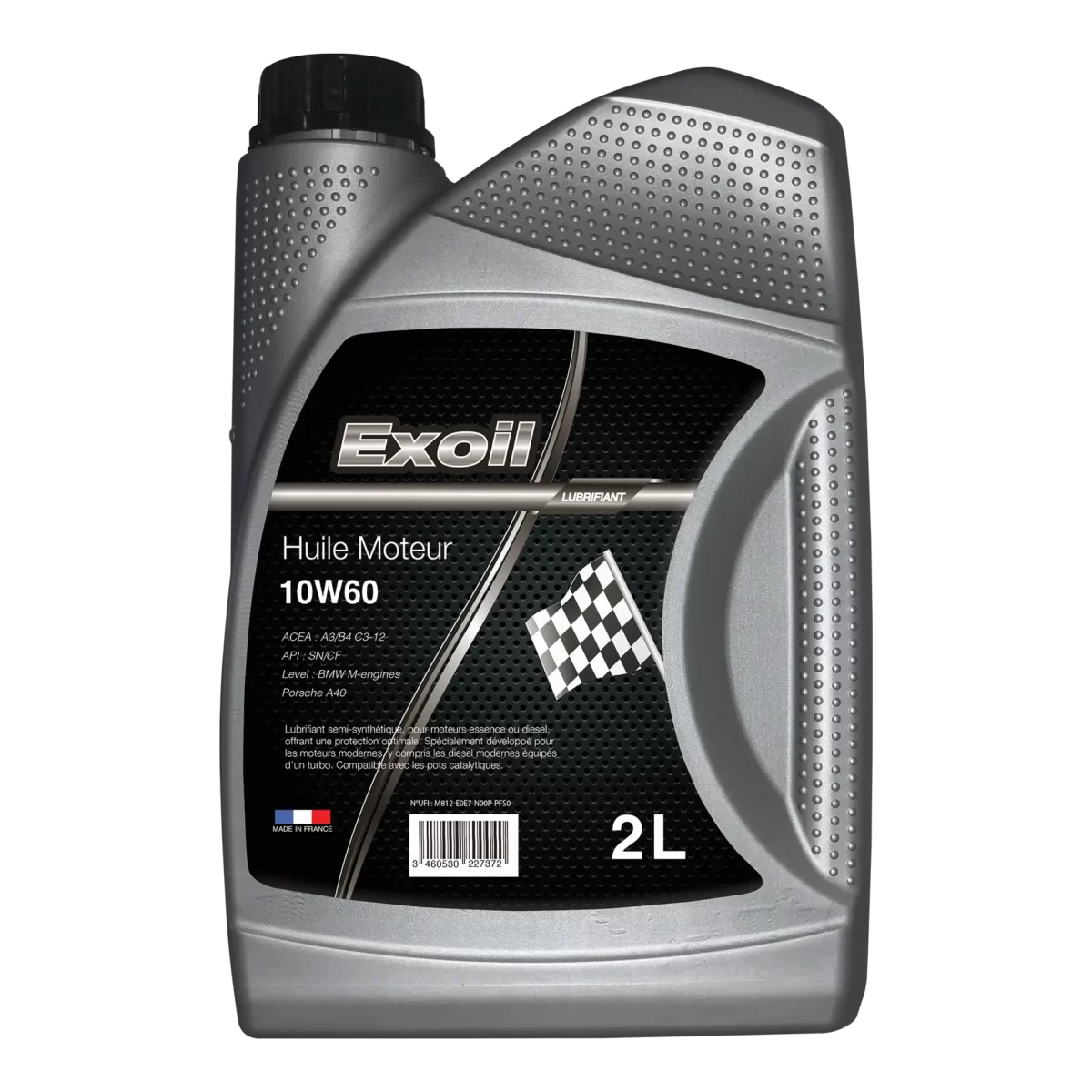 Exoil - Bidon d'huile moteur compétition 10W60 - 2L