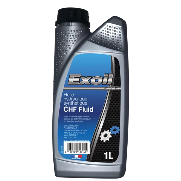 Bidon de 1L Exoil - Huile hydraulique synthétique CHF Fluid