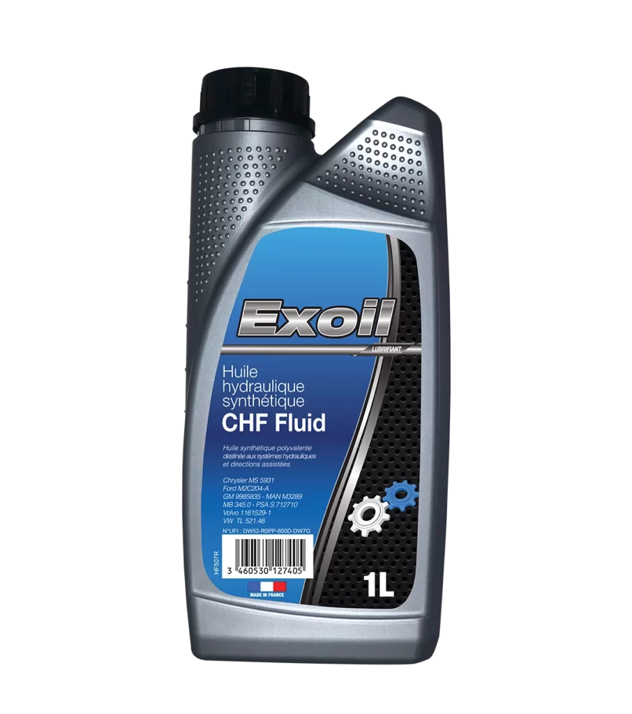 Bidon de 1L Exoil - Huile hydraulique synthétique CHF Fluid