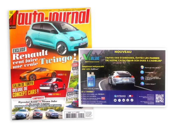 Annonce Presse - Auto Journal - VGBlue® Diframa